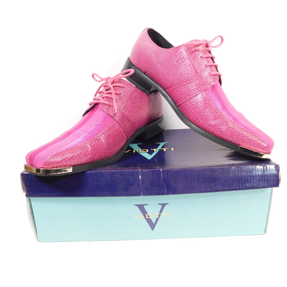 mens fuschia dress shoes